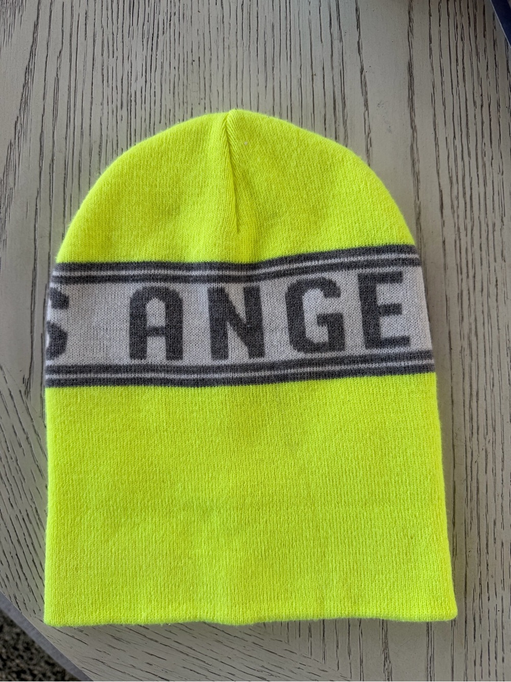 High-Visibility Neon Yellow Beanie Hat